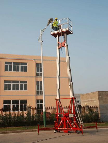 美通重工CMP-14桅柱式高空作业平台高清图 - 外观